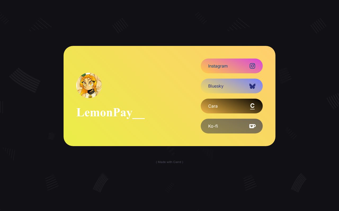 Carrd profile picture for @lemonpay